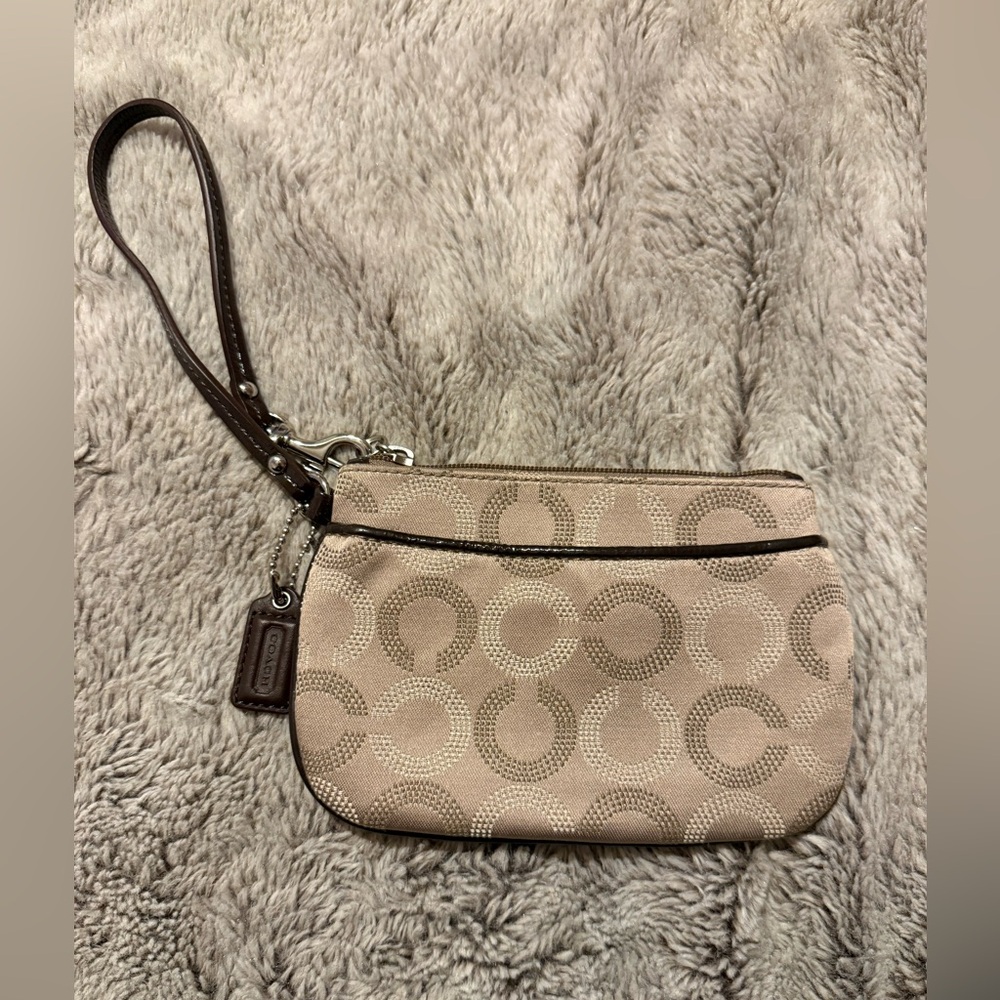 Coach Signature C Canvas Wristlet